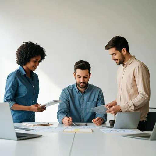 Team working on IT solutions